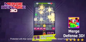 Merge Defense 3D MOD APK v1.36.350 (Unlimited Money) 1