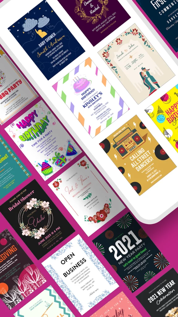 Invitation Maker MOD APK 15.6 (Premium Unlocked) 2